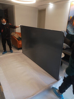峰米 激光电视4K Cinema Pro家庭影院投影仪家用投影机(含100英寸菲涅尔硬屏  2400ANSI流明 4K高清 超短焦)