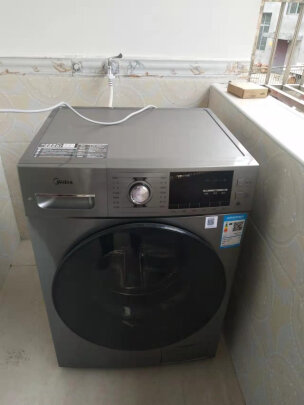 %title插图%num 美的 (Midea)京品家电 滚筒洗衣机全自动 10KG低噪变频 双重蒸汽除菌除螨 快净系列 MG100A5-Y46B 以旧换新
