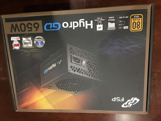 全汉（FSP）额定650W Hydro GD650 金牌电源（五年质保/DC-DC/全日系电解电容/全电压/扁平线设计）