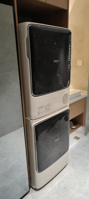 小吉（MINIJ）10+10KG智能滚筒洗烘套装 热泵式烘干+智能DD变频洗衣机组合 JW100-74NHQDZW+JH100-7FNHQW