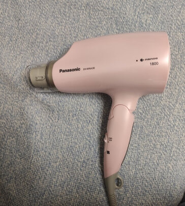 松下（Panasonic）电吹风机 家用 纳诺怡护发 大功率速干 恒温护发 EH-JNA3C 蔡徐坤同款