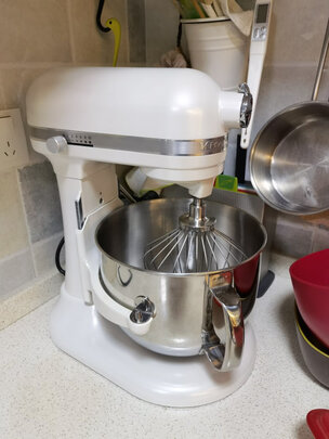 %title插图%num 凯膳怡KitchenAid厨师机家用升降式6.9升厨师机和面多功能搅拌机5KSM7580XCFP 珍珠白美国原装进口