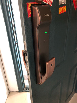 凯迪仕 kaadas K9-V可视猫眼智能锁指纹锁家用防盗门锁 全自动电子锁密码锁 APP远程智控 星空灰色 C级锁芯