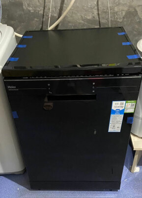 %title插图%num 海尔(Haier)洗碗机13套独立式80℃双微蒸汽智能开门烘干全自动家用洗碗机 AK400-EW130266BKD