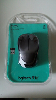 %title插图%num 罗技(Logitech)M235 无线光电鼠标 办公鼠标 对称鼠标 带无线2.4G联接收器 灰色