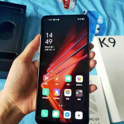 OPPO K9 8+128GB 幻彩之翼 高通骁龙768G 65W超级闪充 90Hz OLED电竞屏 6400万AI三摄 游戏拍照 双模 5G手机