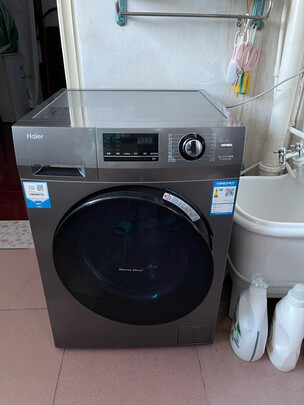 【新品】海尔洗衣机滚筒洗烘一体机全自动10公斤大容量微蒸汽杀菌除螨空气洗一级能效智能变频家用洗衣机 洗烘一体+空气洗+双喷淋+上排水