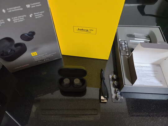 捷波朗（Jabra） Active75t 真无线主动降噪蓝牙耳机 75ta运动通话耳机 蓝牙5.0 无线智能降噪 深岩灰