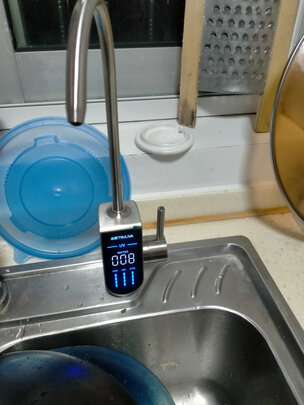 %title插图%num 沁园(TRULIVA)小白鲸400G净水器 厨下式家用台下直饮RO反渗透无桶大通量净水机KRL3913