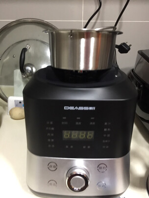 德国DEASS/德氏P900破壁机多功能家用智能预约真空破壁加热豆浆机料理机榨汁机辅食机绞肉机沙冰机 德氏P900黑色