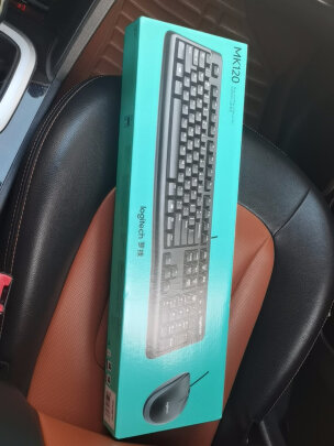 %title插图%num 罗技(Logitech)MK120 有线键鼠套装 USB电脑台式机笔记本商务办公键鼠套装 全尺寸 MK120黑色
