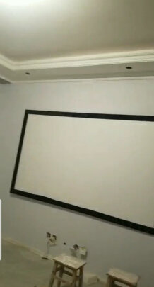 %title插图%num 快朵小屋 180英寸4:3白塑电动幕 投影幕布 投影布 投影仪幕布 电动遥控幕布 投影机幕布