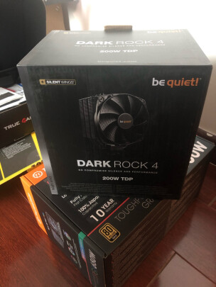%title插图%num 德商必酷 be quiet! DARK ROCK 4 CPU散热器(英特尔12代1700支持/优化鳍片导热涂层/黑化双塔双风扇/6热管)