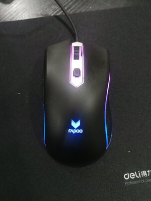 %title插图%num 雷柏(Rapoo) V28S 鼠标 有线鼠标 游戏鼠标 8键可编程 RGB鼠标 电竞鼠标 吃鸡鼠标 鼠标宏定义 黑色