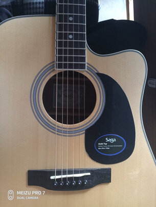 吉他|萨伽SF700C缺角原木色41英寸+原装礼包吉他独家揭秘评测真相,不看后悔!