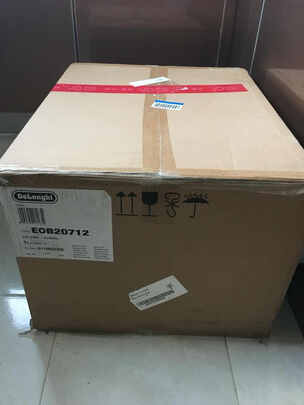德龙（Delonghi）电烤箱 家用多功能烤箱（20L）双层玻璃门 烤箱面包机二合一 EOB20712