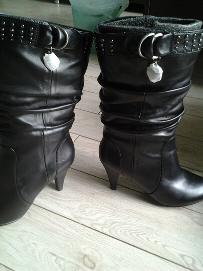 blan/伊伴 冬季鞋靴羊皮高跟单靴 b1508602 黑色 39--伊伴冬季羊皮