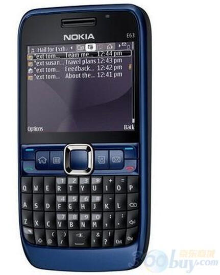 诺基亚(nokia)e63 3g手机(黑色)wcdma/gsm--手机不错 值得购买