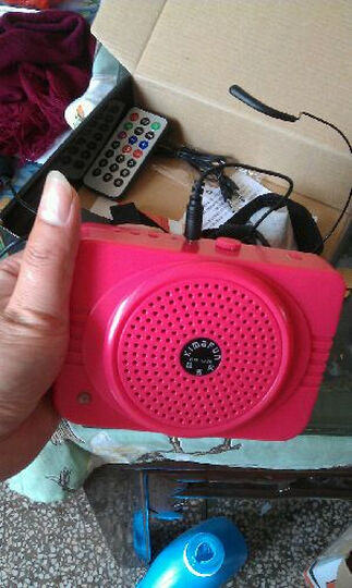 晶麦风(kimafun) km-678r大功率30w扩音器可插u盘tf卡带fm收音混响