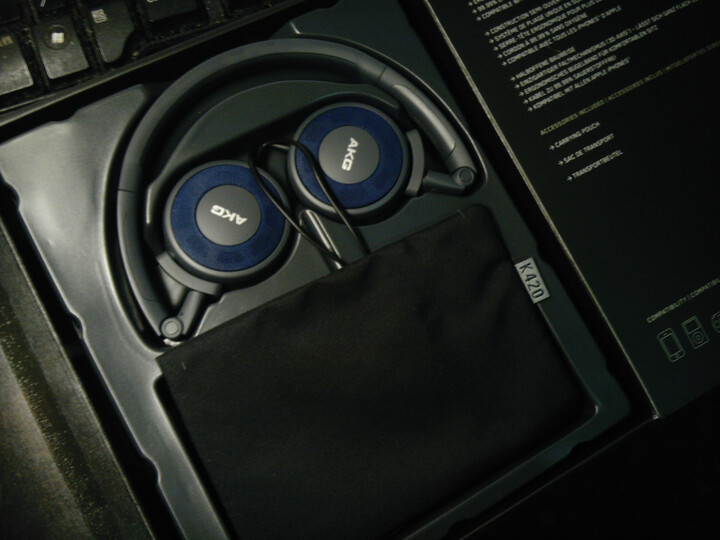 爱科技(akg)k420 经典折叠便携头戴耳机 海军蓝--k420开箱图
