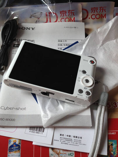 索尼(sony) dsc-wx300 数码相机 白色(1820万像素 3英寸屏 20倍光学