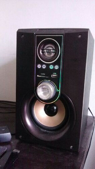 奇声(qisheng)hf-208 全木质2.0多媒体音箱(咖啡色)--音效真心不错