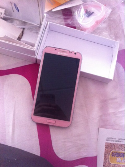 三星galaxy note ii n7108 3g手机(粉色)td-scdma/gsm--好好好好好好