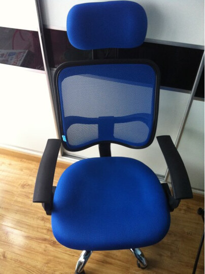 椅子 办公椅 家用升降转椅座椅人体工学椅 蓝色--椅子组装好了