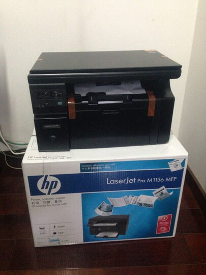 惠普(hp) laserjet pro m1136 黑白多功能激光一体机 (打印 复印 扫描