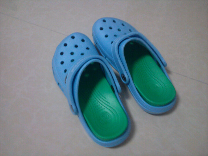 [晒单帖]洞洞鞋,蓝色的