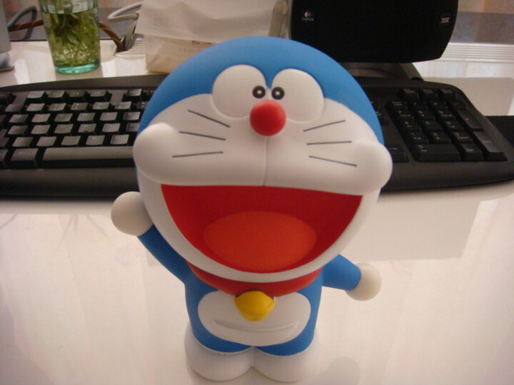 哆啦a梦 叮当招手大笑 机器猫 手办模型--叮当招手大笑