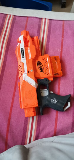 孩之宝(hasbro)nerf热火 儿童玩具枪软弹枪男孩礼物 电动精英系列冲锋