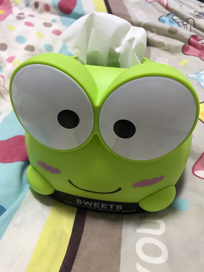 香柚小镇纸巾盒:"小青蛙抽纸盒非常可爱,放家里很抢眼.