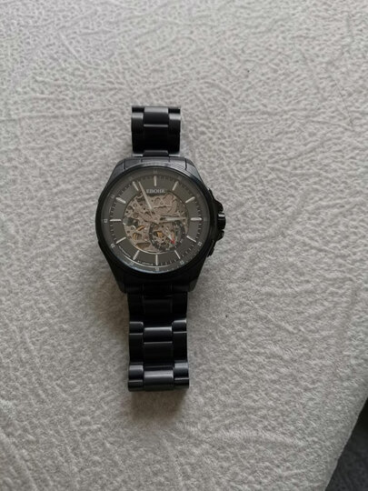 依波(ebohr)手表 探索者系列 自动机械手表镂空小秒盘 实心精钢带机械