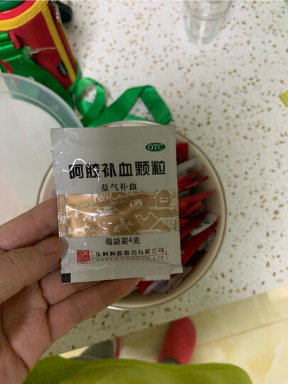 东阿阿胶 阿胶补血颗粒 30袋 补血 用于久病体弱,气虚血亏 补气血女