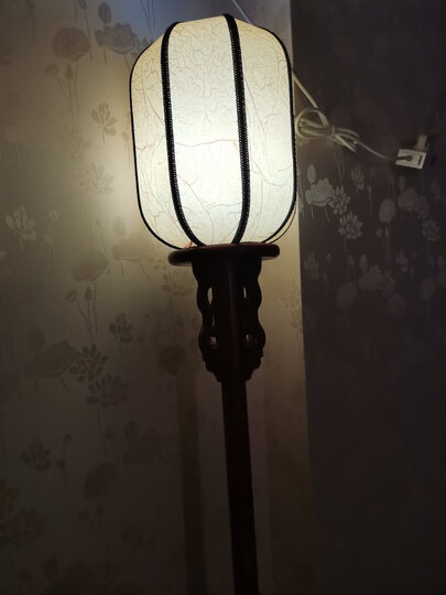 木缘人中式落地灯仿古落地灯具实木雕花明清古典地灯客厅立灯书房卧室