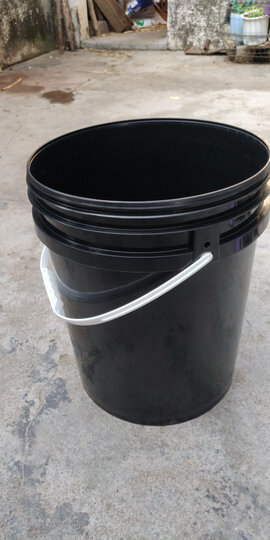 加厚25l升塑料桶食品级大口涂料桶油墨桶油漆桶胶水桶机油化工桶 黑色