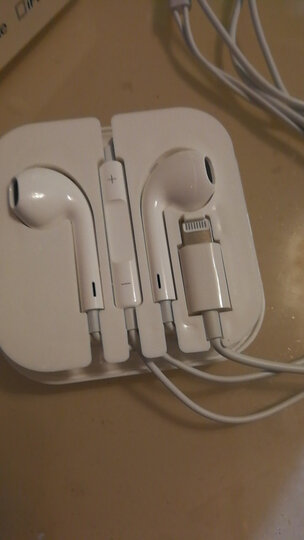 苹果12耳机 有线lightning扁头入耳式线控耳机带麦克 适用iphone11pro