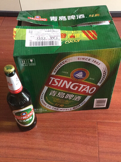 青岛啤酒青岛啤酒经典10度瓶啤 瓶装600ml*12:"青岛啤酒是我们家人都