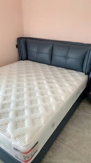 真皮床挺好的!面料摸.