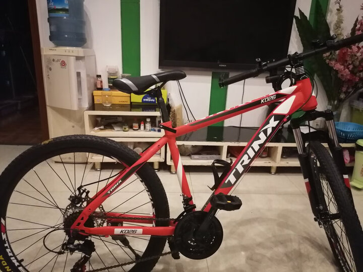 千里达k026/k021山地自行车双碟刹21速变速中大儿童山地车避震青少年