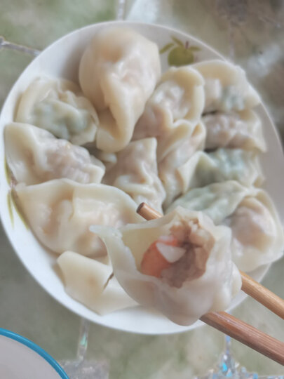 满宝家荠菜虾仁手工饺子:"佩服自己,第一次买就买这么多,还好没让我