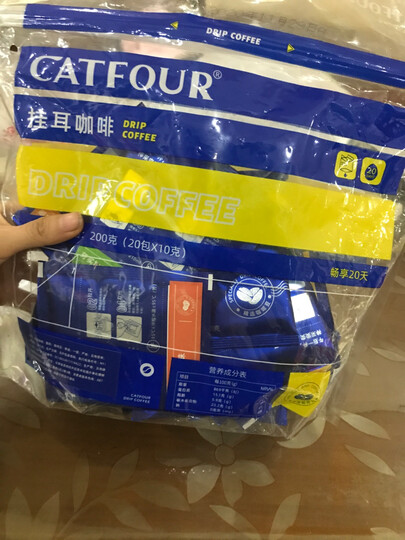 catfour挂耳咖啡20袋*1袋 200克/袋:"对于喜欢喝
