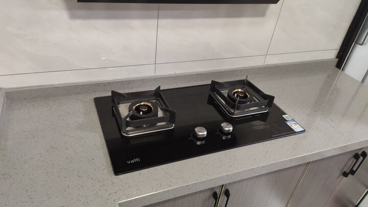 1kw钢化玻璃面板台嵌两用 双灶台灶具jzy-i10039b(液化气) 晒单图