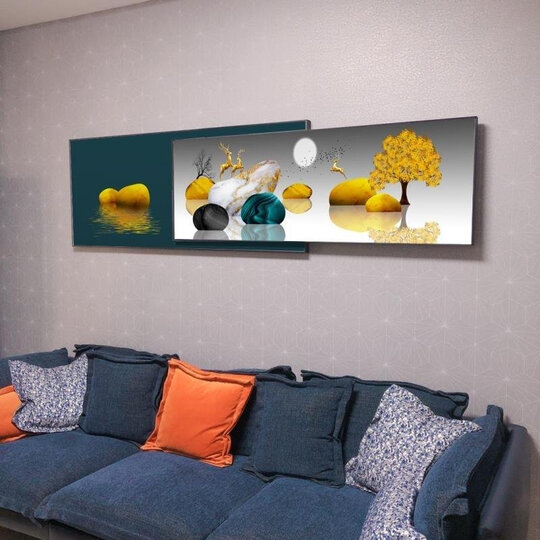 挂画安装好了,非常好.