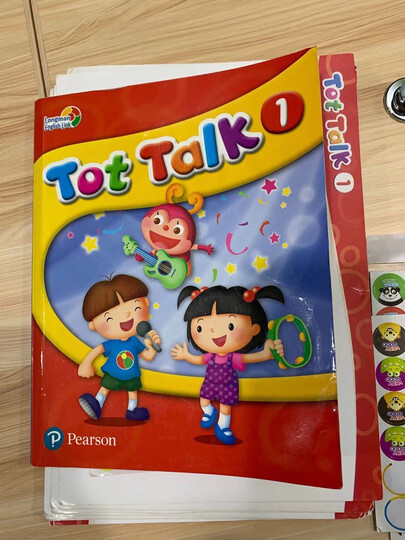 tot talk pack 1朗文培生3-6岁幼儿英语教材 书本 练习册 3本绘本 dvd