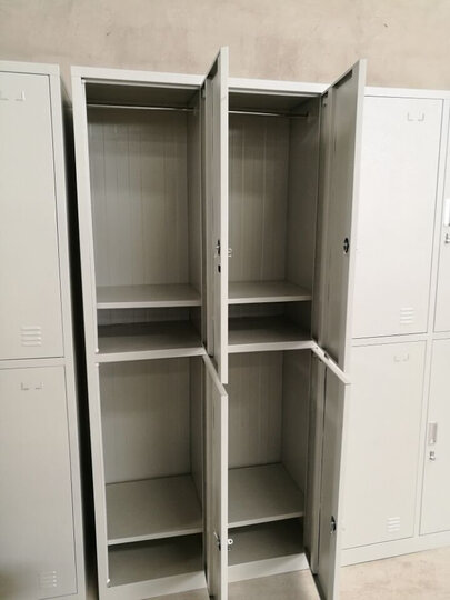 奈高更衣柜铁皮柜储物柜宿舍员工柜鞋柜存包柜带锁四门更衣柜送的很快