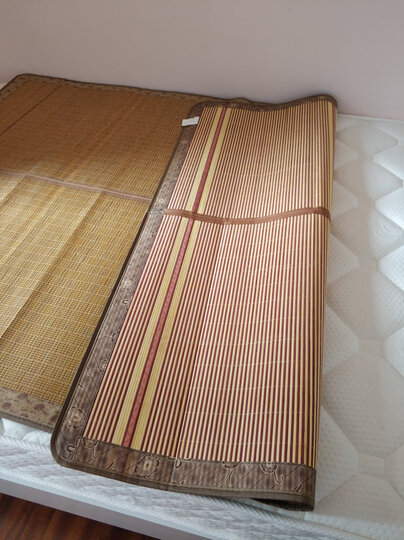 羽诺 凉席双面可折叠竹席 学生宿舍0.9米双人床1.5m1.