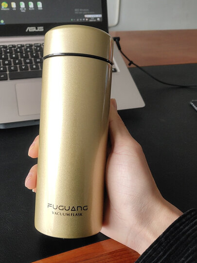 富光 男女士不锈钢水杯 真空保温杯保温壶 商务办公车载杯子 带茶隔