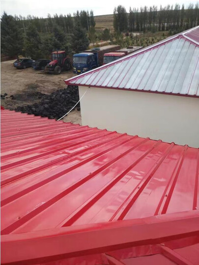 千居美彩钢瓦翻新防锈漆:"哎呀效果太好了.很喜欢大红这个颜色.